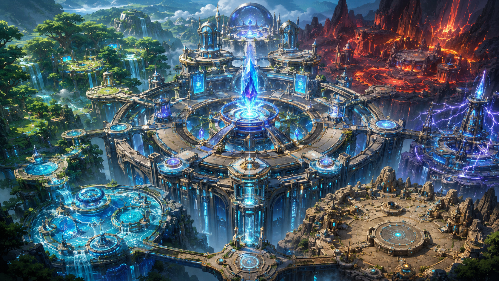 Base interactive du programme avec zones actives